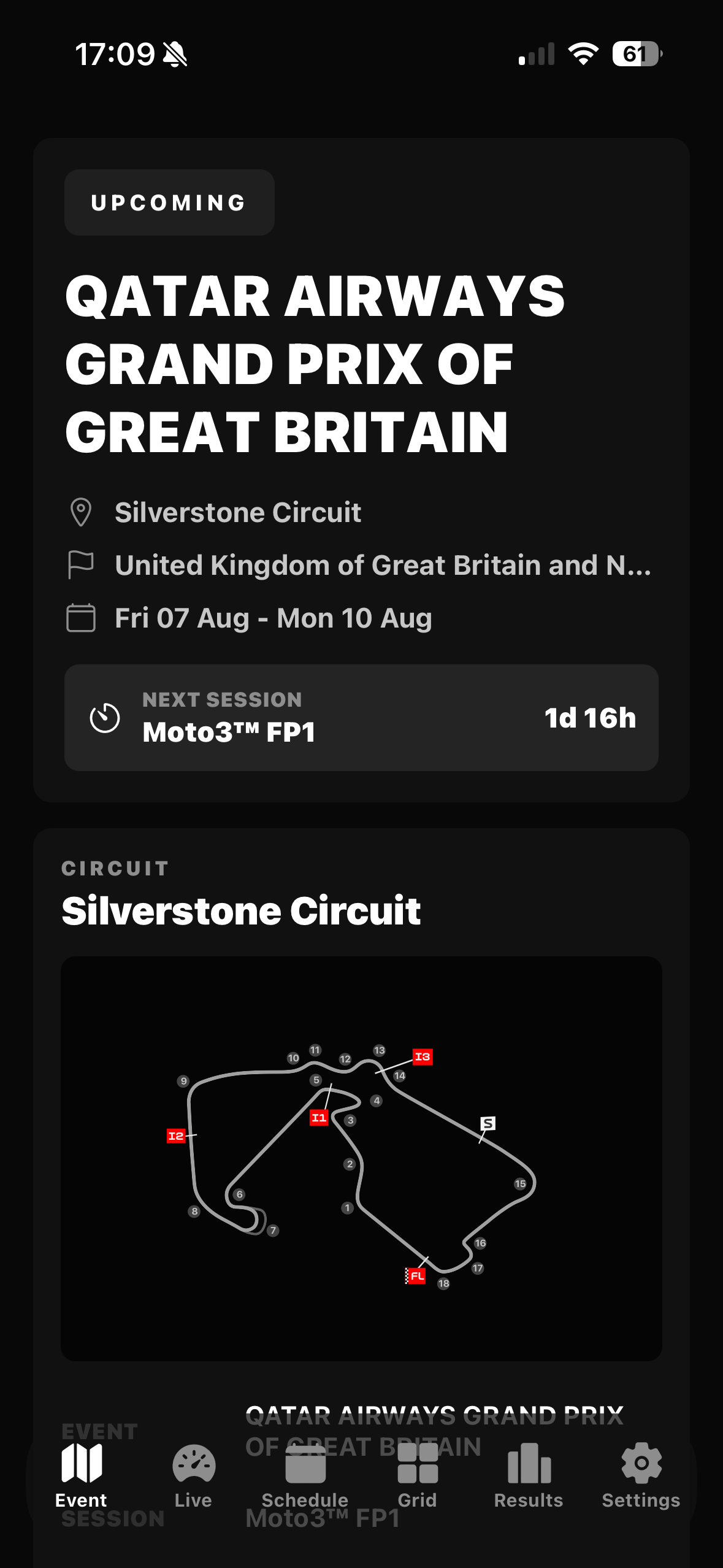 MotoTiming: Building a Real-Time Motorsport Companion App project screenshot