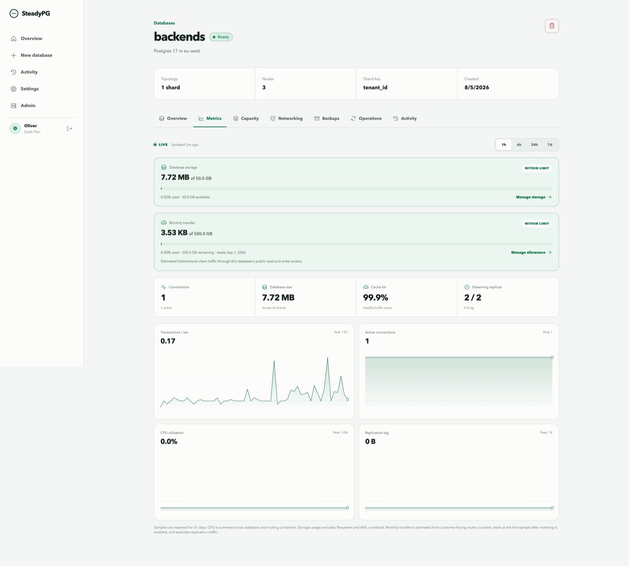 SteadyPG: Building a Self-Service Managed PostgreSQL Platform screenshot 6
