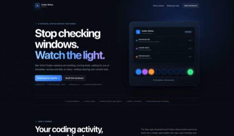 Screenshot of Codex Status Light