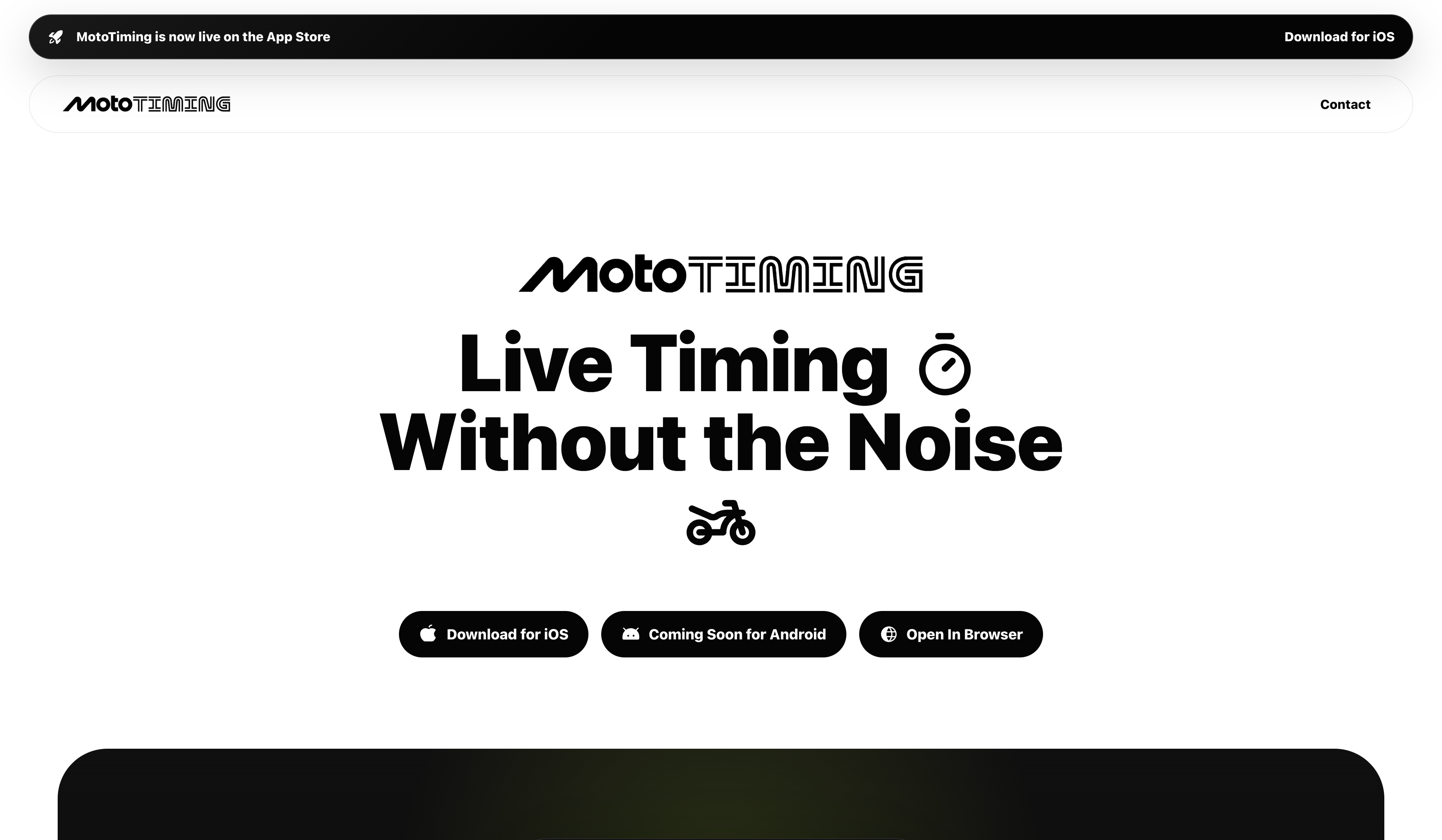 Screenshot of MotoTiming